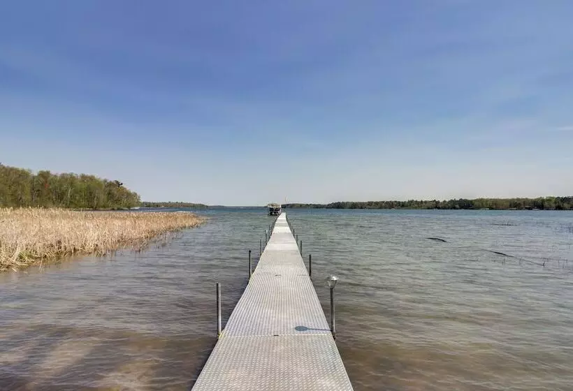 Private Lakefront Emily Home W/ Yard & Fire Pit!