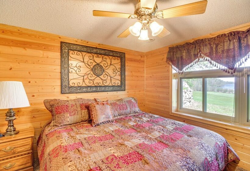 Private Lakefront Emily Home W/ Yard & Fire Pit!