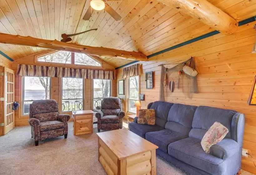 Private Lakefront Emily Home W/ Yard & Fire Pit!