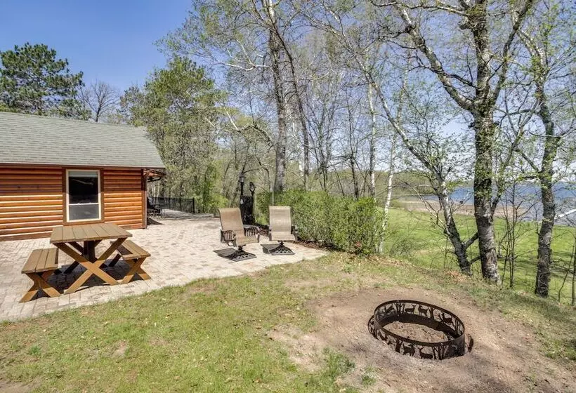 Private Lakefront Emily Home W/ Yard & Fire Pit!