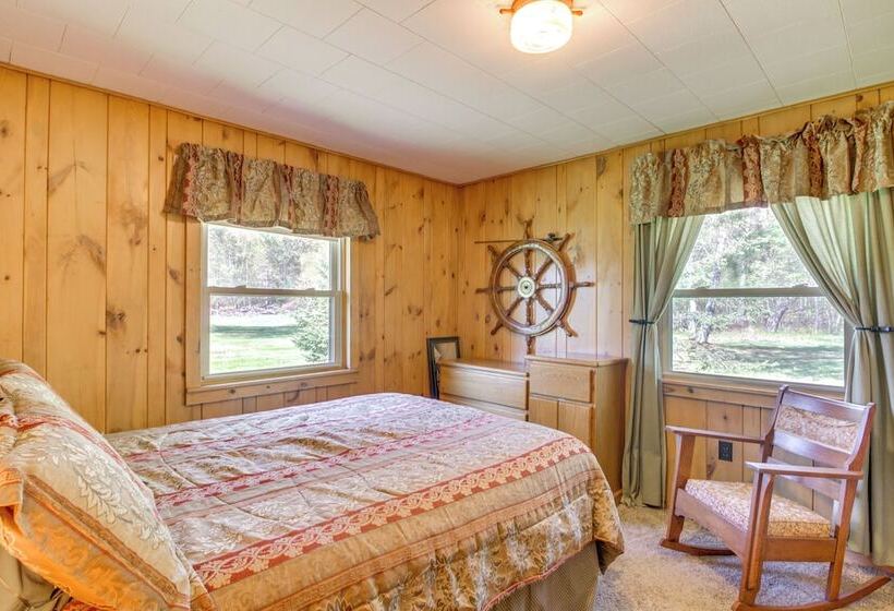 Private Lakefront Emily Home W/ Yard & Fire Pit!