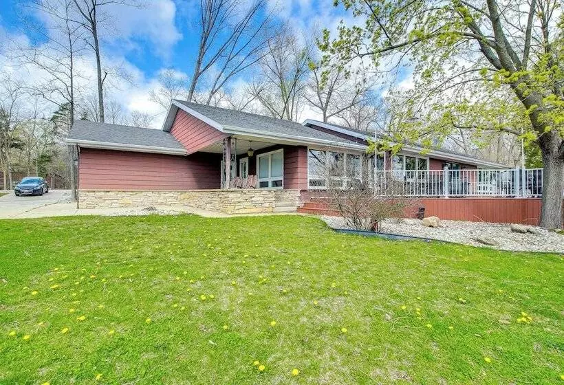 Lakefront Campbellsport Retreat W/ Dock & Yard!