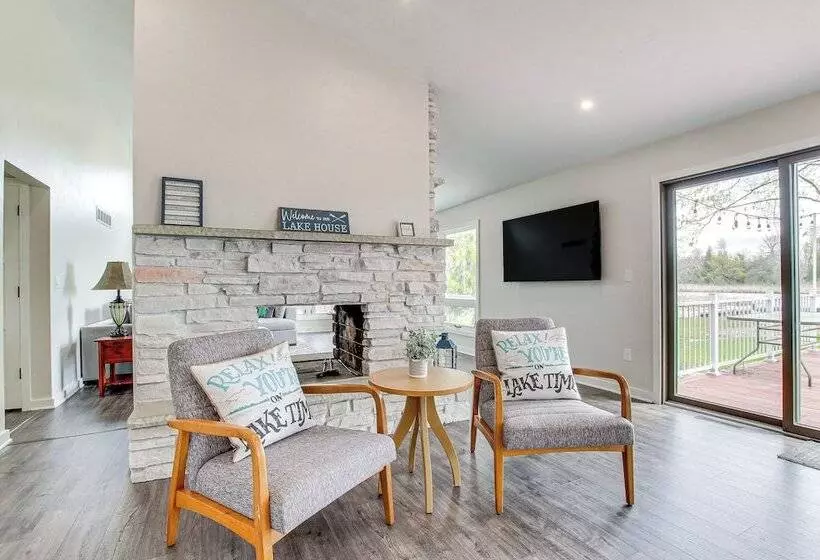 Lakefront Campbellsport Retreat W/ Dock & Yard!