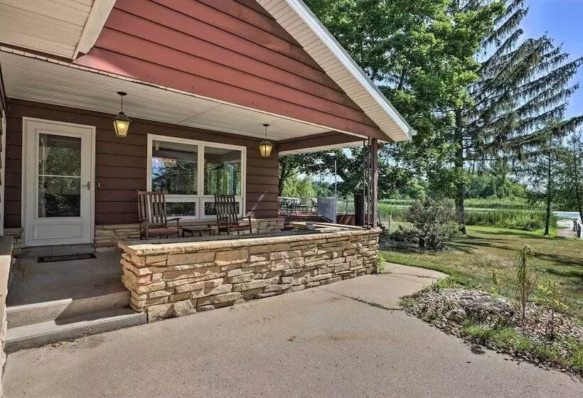 Lakefront Campbellsport Retreat W/ Dock & Yard!