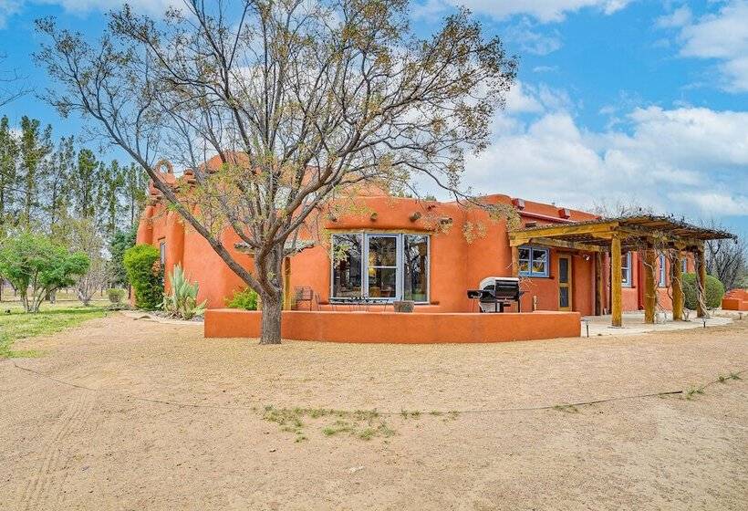 Las Cruces Santa Fe Style Adobe Home On 6 Acres!