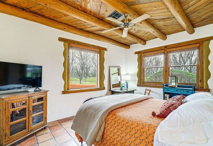 Las Cruces Santa Fe Style Adobe Home On 6 Acres!