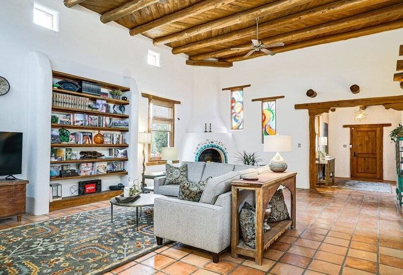 Las Cruces Santa Fe Style Adobe Home On 6 Acres!