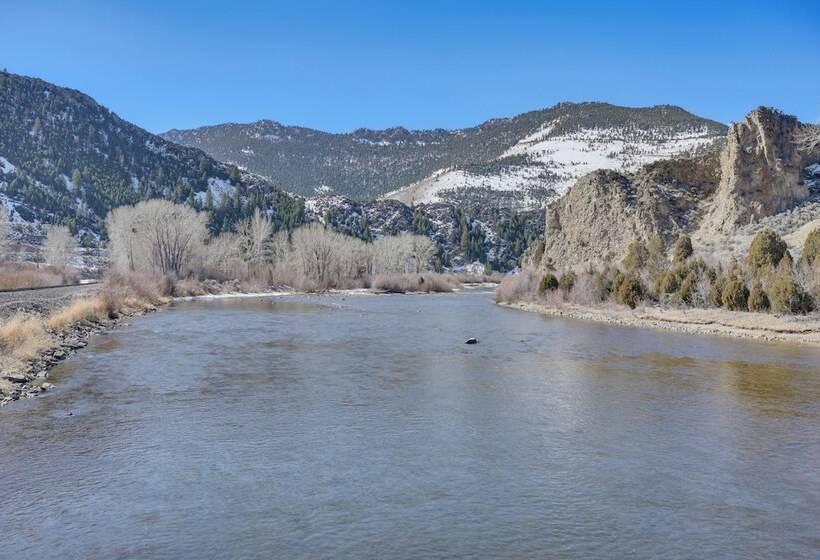 Riverfront Montana Log Cabin W/ Mountain Views!