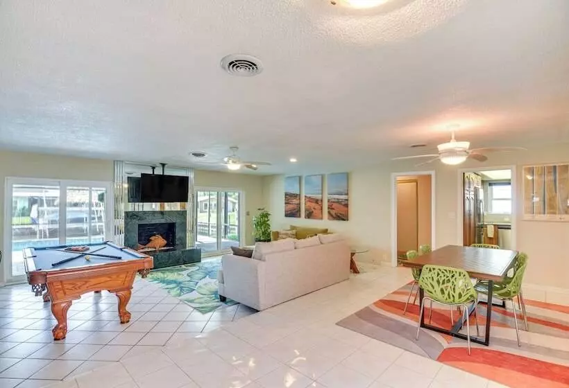 Sunny South Daytona Home W/ Private Boat Dock!