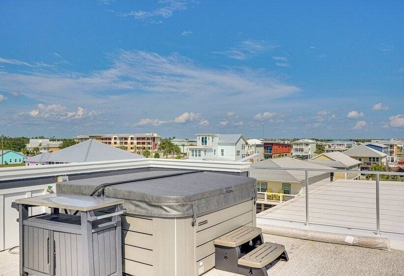 Rooftop Deck & Hot Tub: Mexico Beach Home!