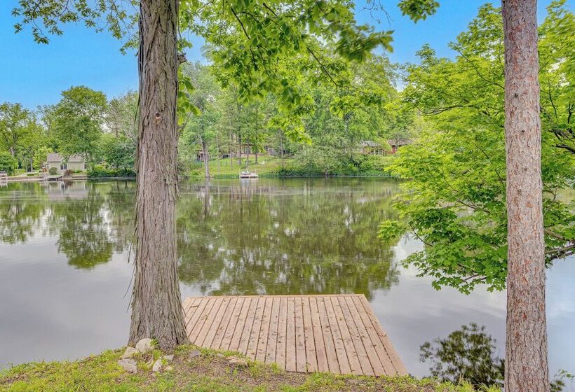 Mid Century Modern Lake Cottage In Indiana!