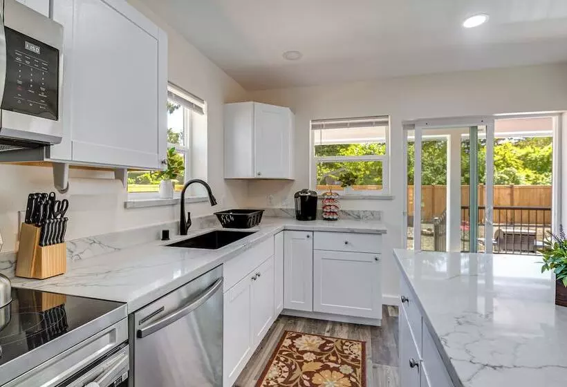 Charming Westport Abode W/ Hot Tub, Deck & Yard!