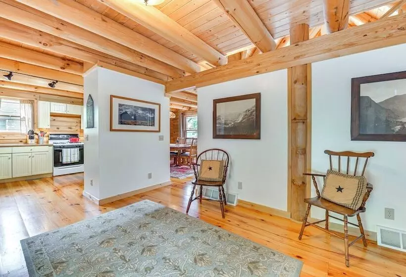 Lakefront Corinth Log Home: Private Dock, Fire Pit