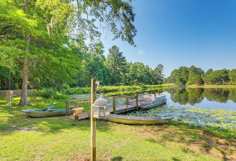 Pet Friendly Ehrhardt Home W/ Private Pond & Yard!