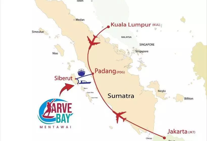 Aamiaismajoitus (B&B) Carve Bay Mentawai