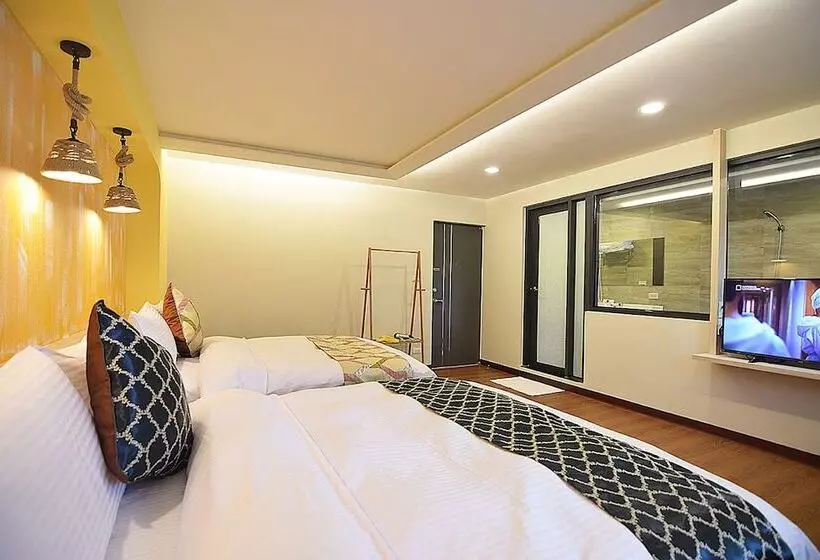 تختخواب و صبحانه No. 21 Jiaoxi Hot Spring Homestay