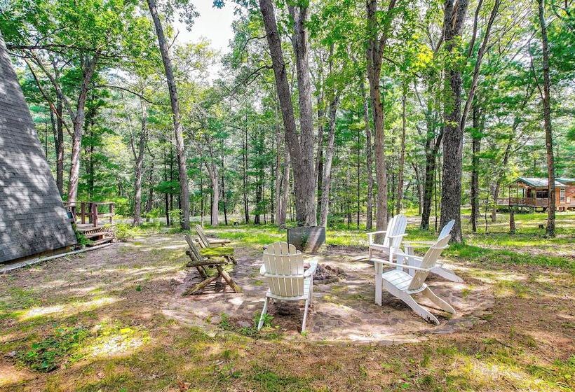 Pet Friendly Oxford A Frame Cabin W/ Fire Pit!