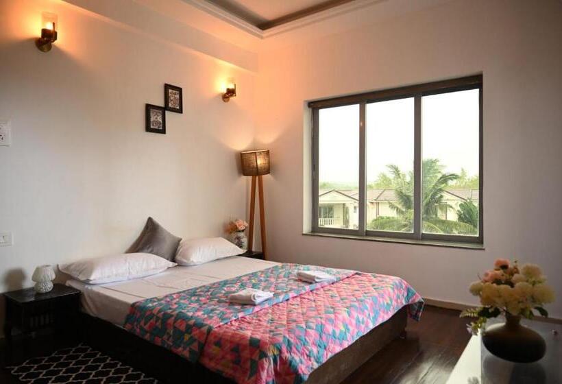 Luxurious Riverfront 9min From Morjim Beach Span Suites And Villas