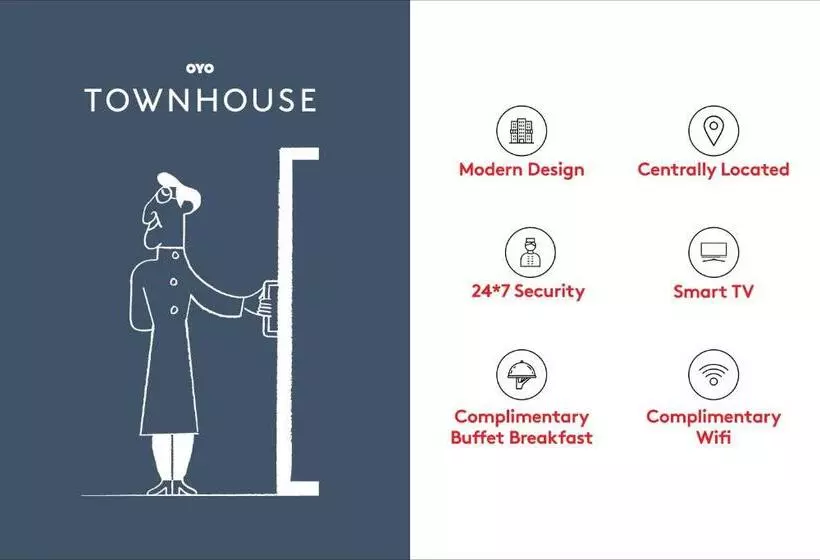 ホテル Super Townhouse Sector 51 Noida Near Iskcon Temple Noida