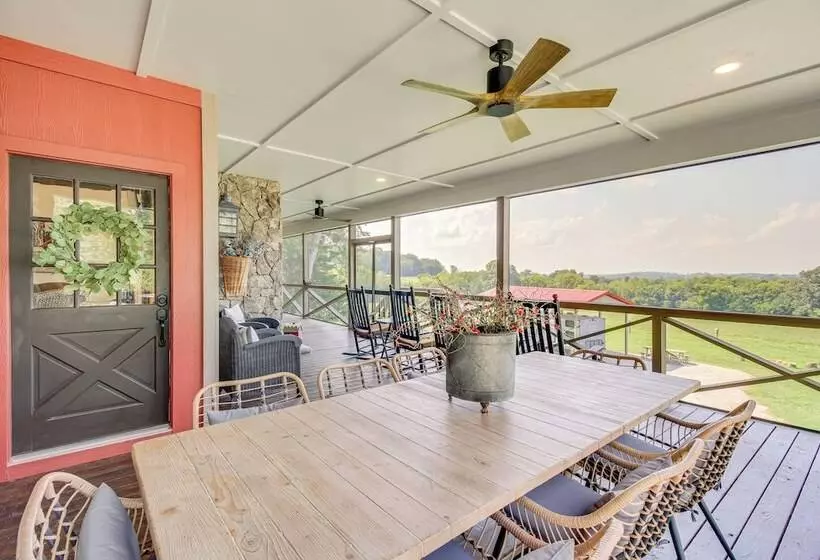 Tennessee Farmhouse Retreat W/ Wraparound Deck!