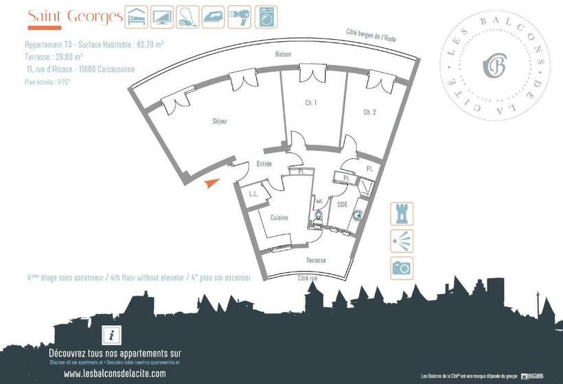 هتل Les Balcons De La Cité - Le Saint Georges