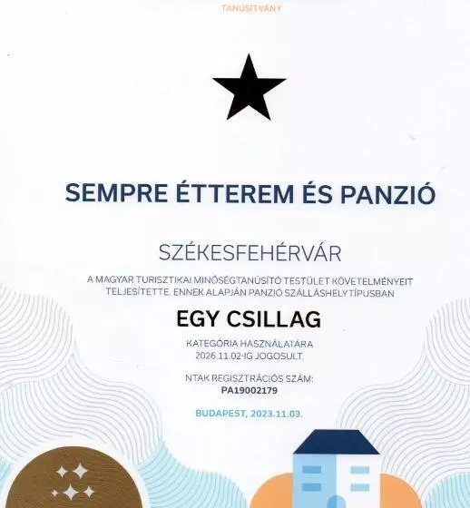 Aamiaismajoitus (B&B) Sempre étterem és Panzió