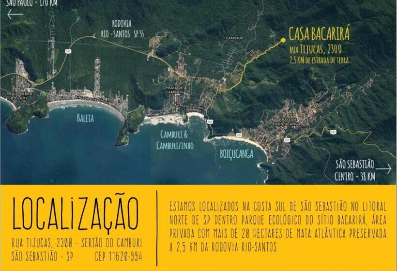 פנסיון Casa Bacarirá Floresta Com Yoga E Café Da Manhã Vegano