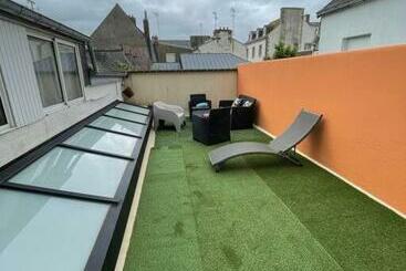شقق خاصة سياحية Charmant Appartement Avec Terrasse Entre Centre Ville Et Plages De Concarneau