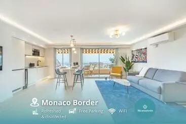 Turistihuoneistot Baie De Monaco   Terrasse Vue Mer   Parking   Af