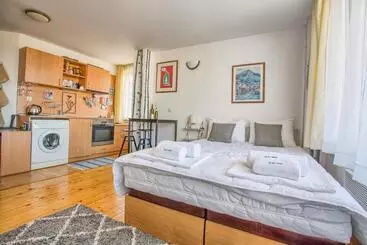 Turistlägenheter Peaceful Cozy Studio With Mountain View In Bansko