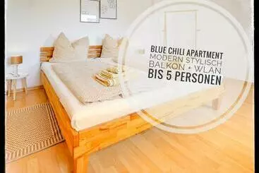 ツーリストアパートメント Blue Chili 07   Magdeburg Top Lage, Modern, Nähe Hbf, Wifi