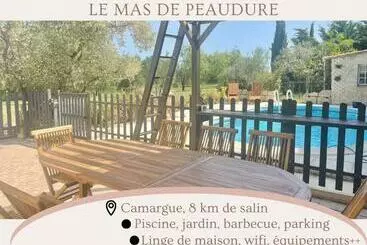 Turistihuoneistot Mas Provençal De 120m2 En Camargue, Avec Piscine Et Parking Inclus, Idéal Pour Des Vacances