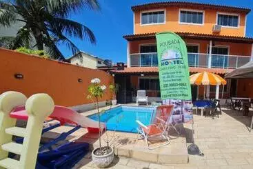 Retkeilymaja Pousada Paraíso Das Conchas Na Praia Do Peró Cabo Frio Rj