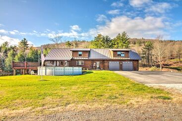 Hus på landet Chic Brandon Cabin W/ Pool, Hot Tub + Sauna!