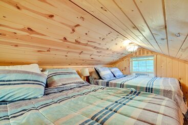 بيت ريفى Pet Friendly Waterfront Minong Cabin With Fire Pit