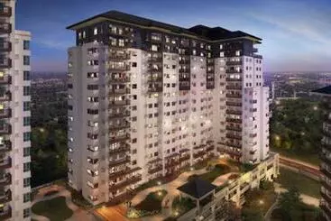 ベッドアンドブレックファースト Casa De Guapo Ayala Serin East Taal View Condo