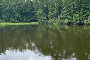 بيت ريفى Lakefront Hamilton Cabin W/ Dock & Fire Pit!