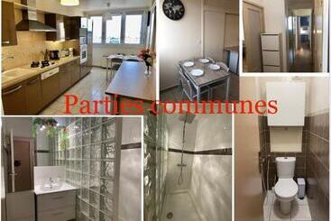 تختخواب و صبحانه Chambre Privée En Colocation Villeurbanne Métro Bonnevay