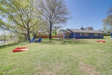 Gîte Rural Lakefront Eufaula Cabin W/ Fire Pit & Private Dock