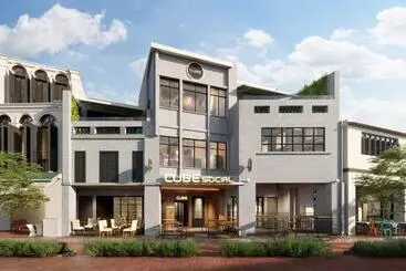 Retkeilymaja Cube Social Boutique Capsule Hotel At Boat Quay