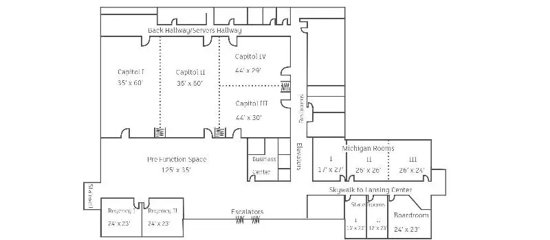 فندق Doubletree By Hilton Lansing