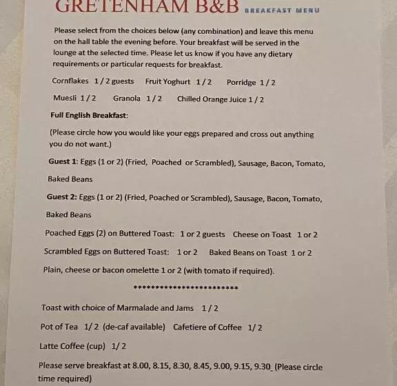 Gretenham B&b