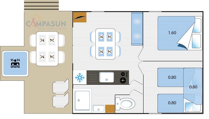 호텔 Camping Les Hautes Prairies