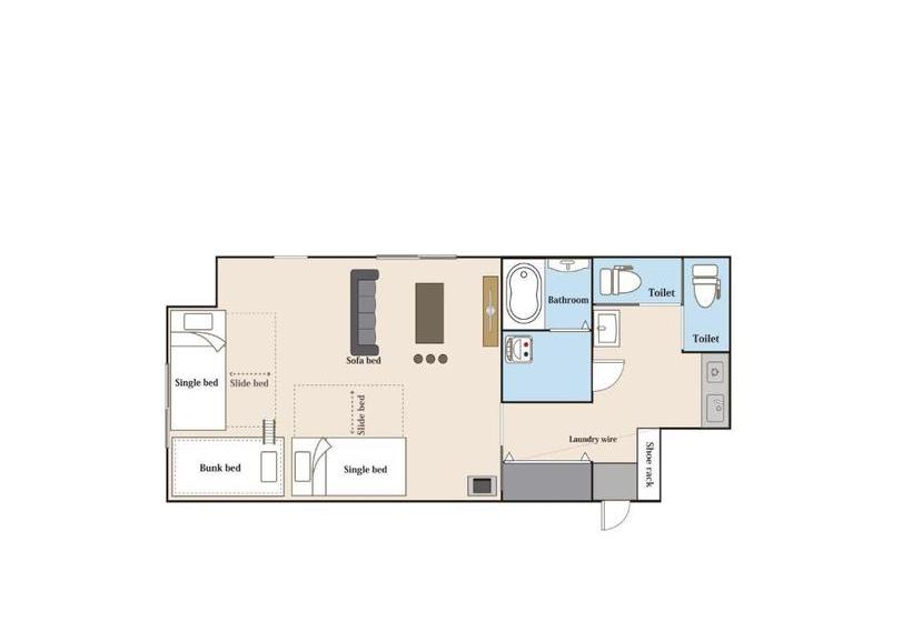 호텔 Uchi Living Stay Hachiken Station