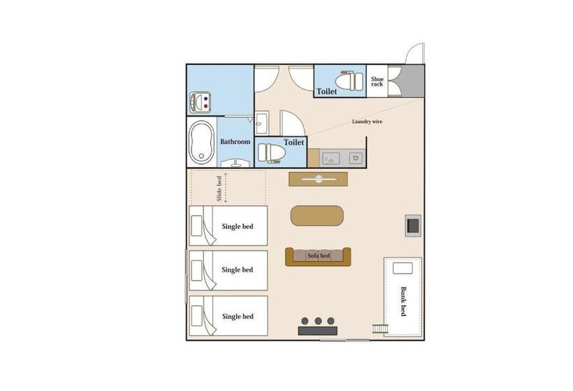 호텔 Uchi Living Stay Hachiken Station