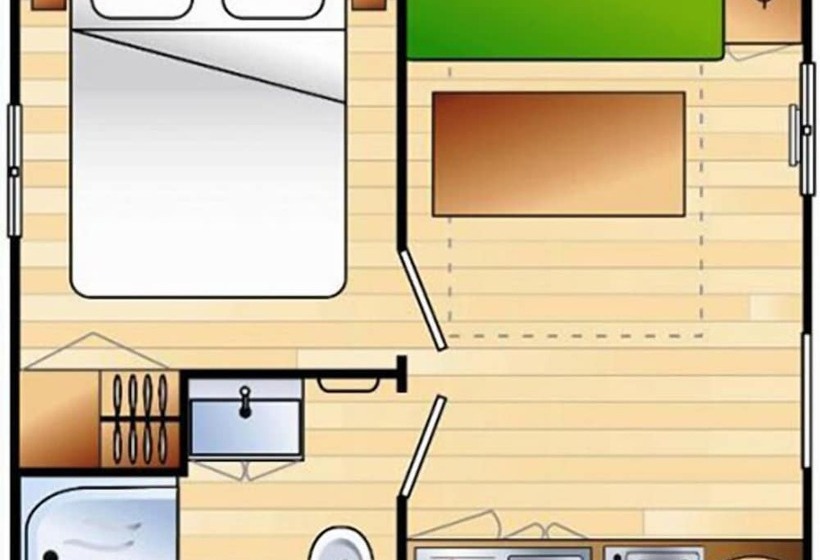 هتل Camping Les Grillons