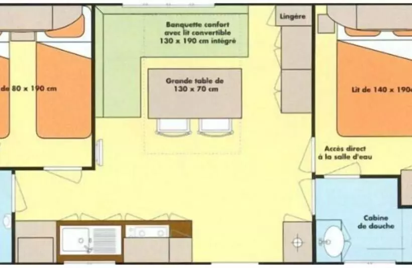 ホテル Camping Les Grillons