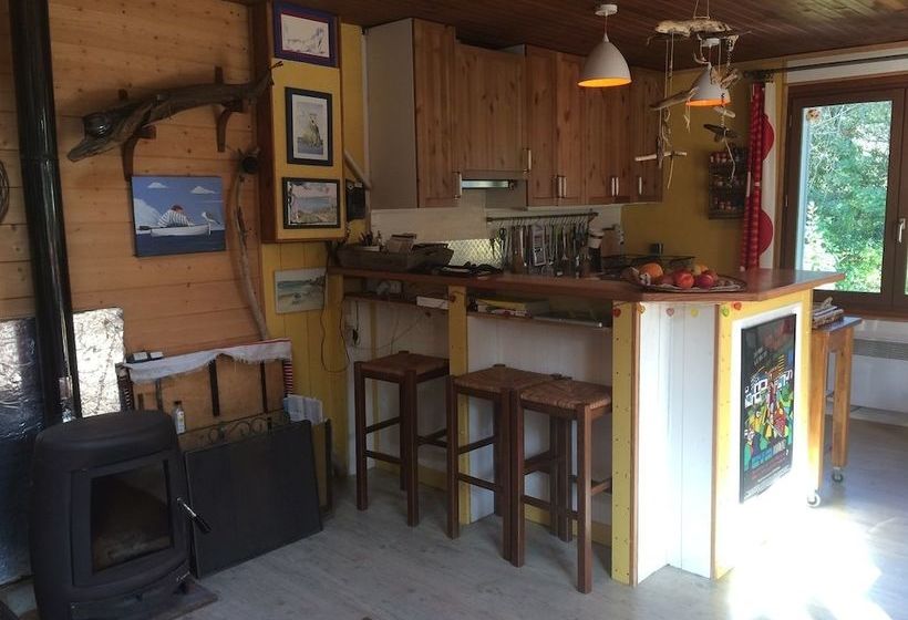 Maison En Bois  Proche Plage Et  Gr34