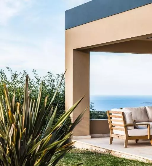 Villa Mariposa   Panoramic Sea View   Near Chania City