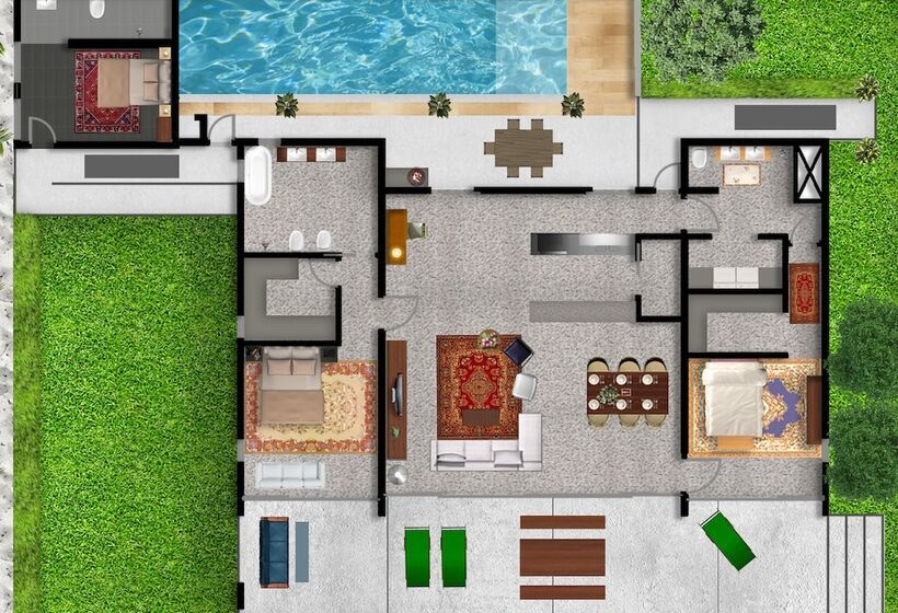 Coast Cook Islands 3 Bedroom Beachfront Pool Villa